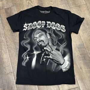 Snoop Dogg Branded Black Graphic T-Shirt Size Small New